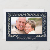 45周年結婚記念日パーティー | オーダーメイド写真 招待状 (正面)