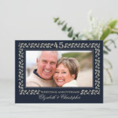 45周年結婚記念日パーティー | オーダーメイド写真 招待状 (スタンド正面)