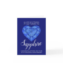 45周年結婚記念日 サファイアの愛 強く