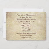 45周年結婚記念日 ヴィンテージ 誓い更新 招待状 (裏面)