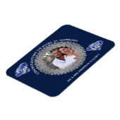 45周年結婚- ADD PHOTO Sapphire Blue マグネット (左側)