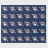 45周年結婚- ADD PHOTO Sapphire Blue ラッピングペーパー (フラット)