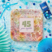 45周年記念コスモスフローラデザイン ペーパープレート (パーティー)