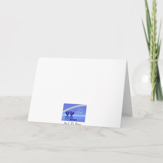 45周年記念サファイアハート写真 カード (裏面)