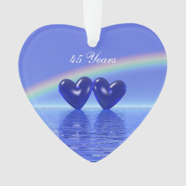 45周年記念サファイアハート オーナメント