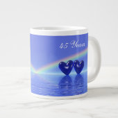 45周年記念サファイアハート ジャンボコーヒーマグカップ (正面右)