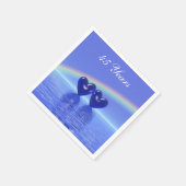 45周年記念サファイアハート スタンダードカクテルナプキン (角)