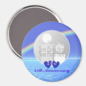 45周年記念サファイアハート（フォトフレーム） マグネット (正面/裏面)