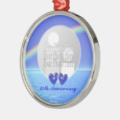 45周年記念サファイアハート（フォトフレーム） メタルオーナメント (左)