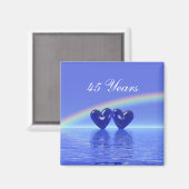 45周年記念サファイアハート マグネット (正面/裏面)