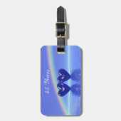 45周年記念サファイアハート ラゲッジタグ (正面縦)