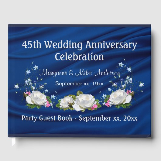 45周年記念サファイアホワイトローズカスタム ゲストブック (正面)