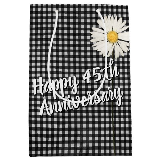 45周年記念デイジーオンギンガムミディアム抱き枕 ミディアムペーパーバッグ (正面)