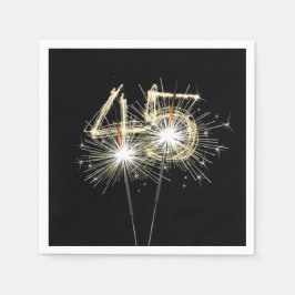 45周年記念パーティースパーカーズオンブラック スタンダードカクテルナプキン