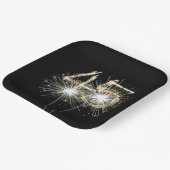 45周年記念パーティースパーカーズオンブラック ペーパープレート (傾斜あり)