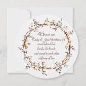 45周年記念パーティー白熱［赤熱］光を放つオータムベリーリース 招待状 (正面)