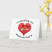 45周年記念日 カード (黄色い花)