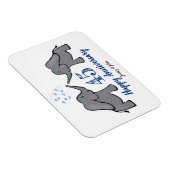 45周年記念結婚かわいいゾウ マグネット (右側)