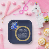 45周年記念結婚パーティーサファイアおもしろい事実  ペーパープレート (パーティー)