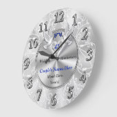 45周年記念結婚贈り物ラブバード ラージ壁時計 (傾斜)