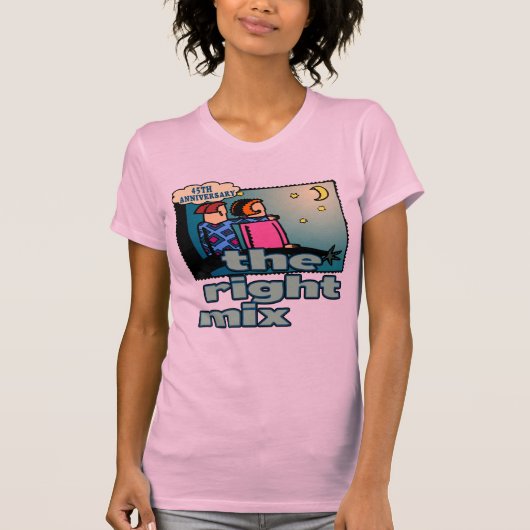 45周年記念結婚贈り Tシャツ (正面)
