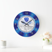 45周年記念結婚贈アイディア ラージ壁時計 (ホーム)