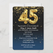 45周年記念金ゴールドバルーン&紙吹雪 招待状 (正面)