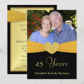 45周年記念 - 偽ポケット - オーダーメイドの招待状 招待状 (正面/裏面)