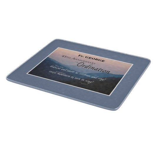 45周年調整のパーソナライズおめでとう カッティングボード (角)