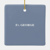 45周年調整のパーソナライズおめでとう セラミックオーナメント (裏面)