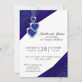 45周年/65周年サファイア・アニバーサリー・デザイン 招待状 (正面)
