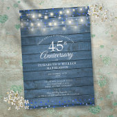45周年 65周年記念 ストリング ライト ウッド ハート 招待状