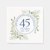 45周年・65周年 結婚記念 水彩画 ガーデニング スタンダードカクテルナプキン (正面)