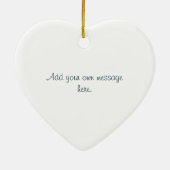 45回サファイ結婚アの記念バンティングデザイン セラミックオーナメント (裏面)