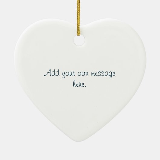 45回サファイ結婚アの記念バンティングデザイン セラミックオーナメント (裏面)