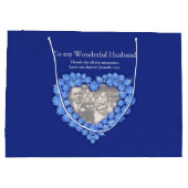 45回サファイ結婚ア記念写真抱き枕 ラージペーパーバッグ (裏面)