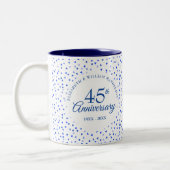 45回目 65回目 結婚記念日 ハート コンフェティ ツートーンマグカップ (左)