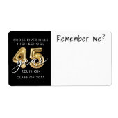 45年クラス懇親会名タグ私を覚えている ラベル (正面)