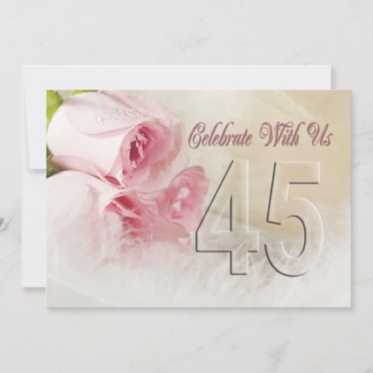 45年パーティの招待状 招待状 (正面)