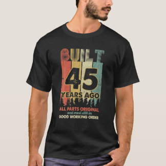 45年前に建てられた全パーツオリジナルギフト45th tシャツ