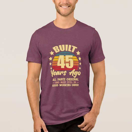 45年前 全てのパーツがオリジナル 45歳の誕生日 トライブレンドＴシャツ (正面)