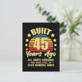 45年前 全パーツオリジナル 45歳誕生日 ポストカード (スタンド正面)