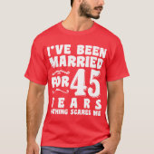 45年間の結婚生活 ロマンチック Tシャツ (正面)
