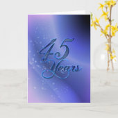 45年（記念日） カード (黄色い花)