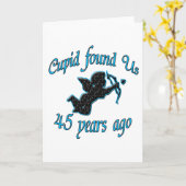 45日。記念日 カード (黄色い花)