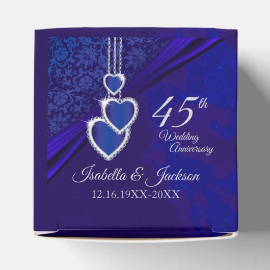 45日/65日サファイヤ結婚記念日 フェイバーボックス (上部)