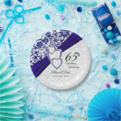45日/65日サファイヤ結婚記念日 ペーパープレート (パーティー)