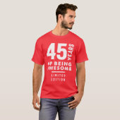 45歳のギフト |第45誕生日ギフトアイディア Tシャツ (正面フル)
