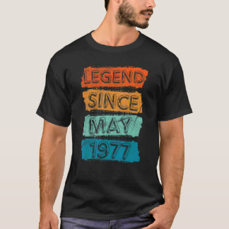 45歳の伝説1977年5月45誕生日から Tシャツ
