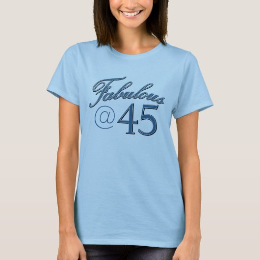 45歳の誕生日のデザイン Tシャツ (正面)